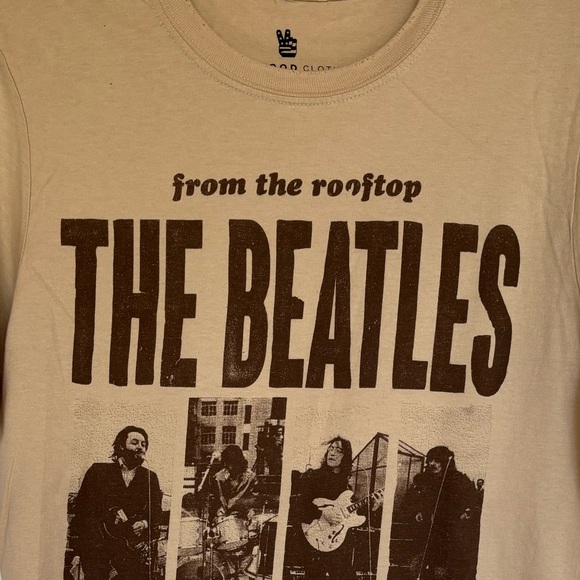 The Beatles From The Rooftop Junk Food Tee Shirt - Picture 4 of 6